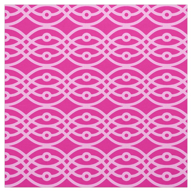 Kimono Print, Magenta und Rosa Stoff (Muster)
