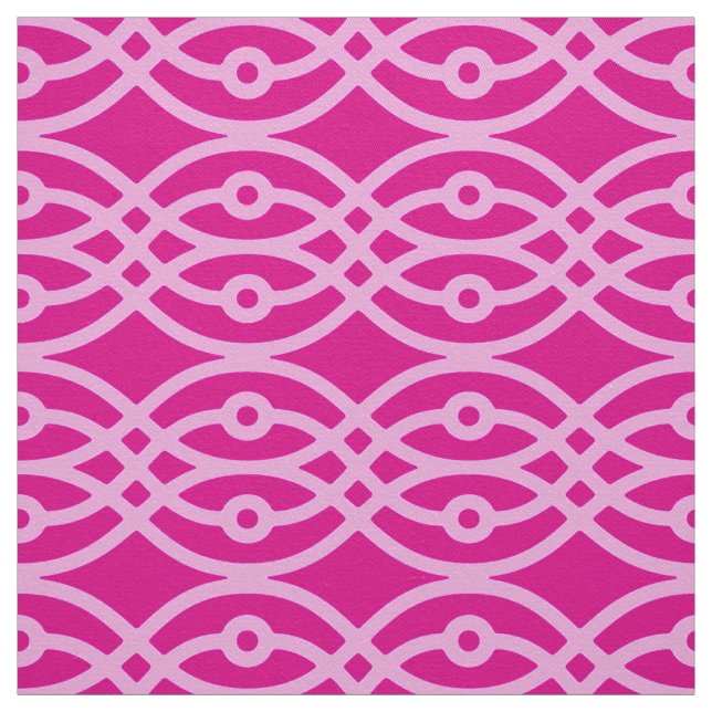 Kimono Print, Magenta und Rosa Stoff (Muster)