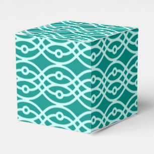 Kimono Print, Türkis und Aqua Geschenkschachtel