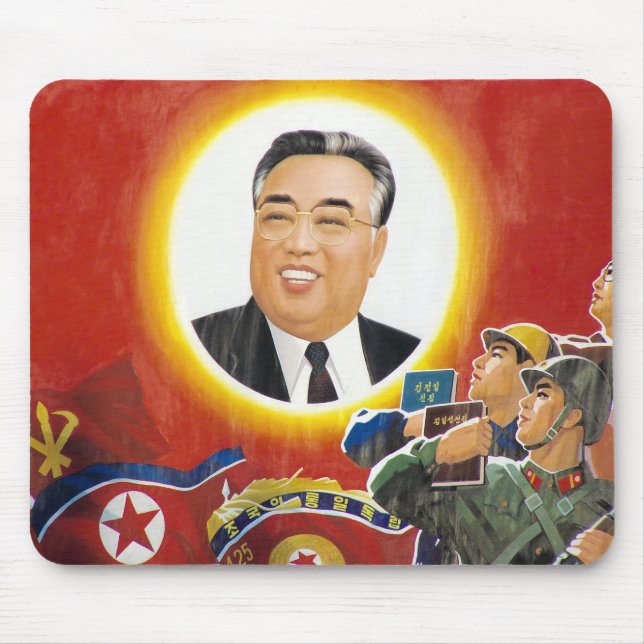 Kims- Il-sungrot mousepad (Vorne)