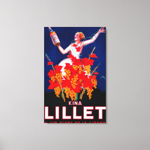 Kina Lillet Vintag PosterEurope Leinwanddruck