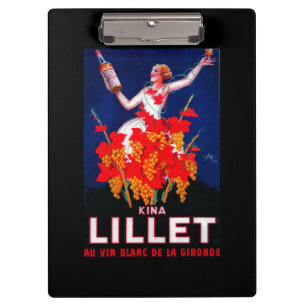Kina Lillet Vintage Poster Europa Klemmbrett