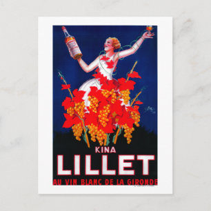 Kina Lillet Vintage Poster Europa Postkarte
