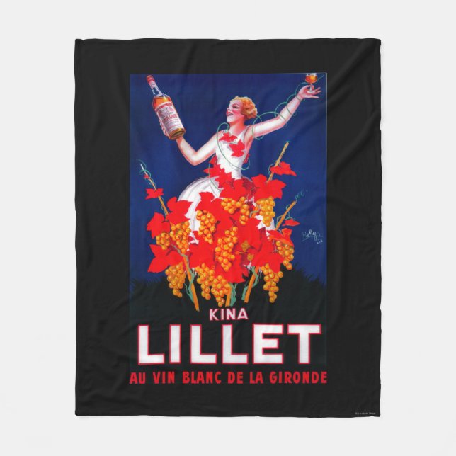 Kina Lillet Vintages PosterEurope Fleecedecke (Vorderseite)