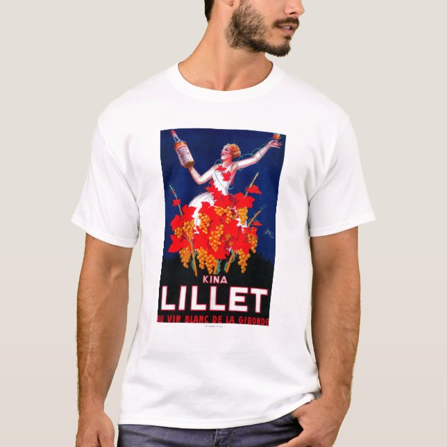 Kina Lillet Vintages PosterEurope T-Shirt (Vorderseite)
