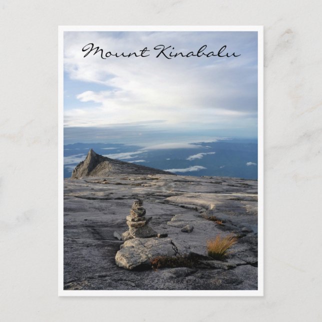 Kinabalu-Ansichtsstapel Postkarte (Vorderseite)
