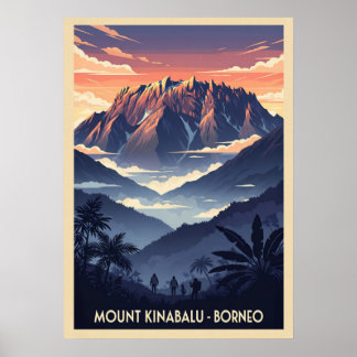 Kinabalu Borneo V03 Poster