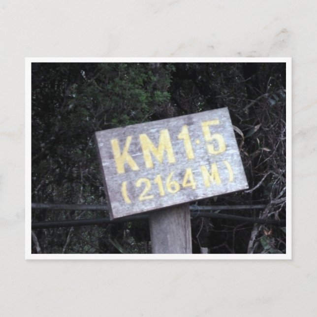 Kinabalu km 1,5 postkarte (Vorderseite)