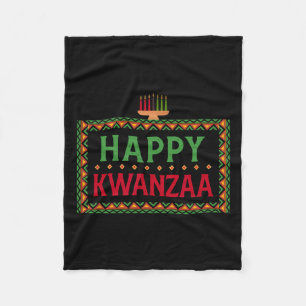 Kinara Seven Candles Principles of Kwanzaa Happy K Fleecedecke