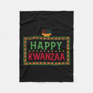 Kinara Seven Candles Principles of Kwanzaa Happy K Fleecedecke