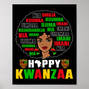 Kinara Seven Principles African American Kwanzaa A Poster