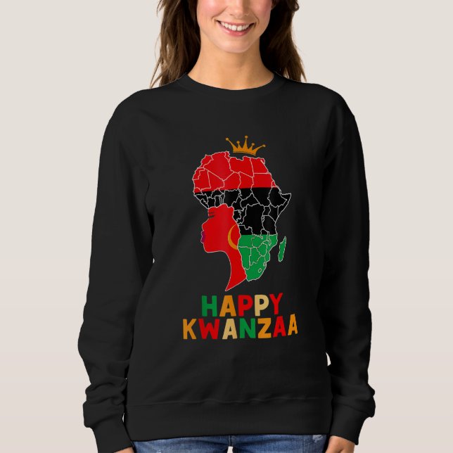 Kinara Seven Principles African American Kwanzaa A Sweatshirt (Vorderseite)
