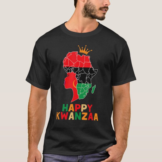 Kinara Seven Principles African American Kwanzaa A T-Shirt (Vorderseite)
