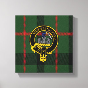 Kincaid Scottish Wappen und Tartan Canvas print Leinwanddruck