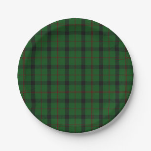 Kincaid Tartan Karierte Papierplatte Pappteller