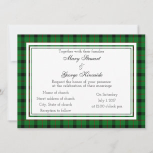 Kincaide Scottish Wedding Einladung