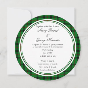 Kincaide Scottish Wedding Round Einladung
