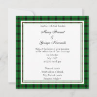 Kincaide Scottish Wedding Square Einladung