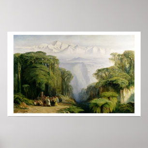 Kinchinjunga von Darjeeling, 1879 (Öl auf Poster