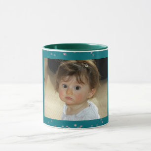 Kind 1. Weihnachtssternschneeflitter Custom Foto B Tasse