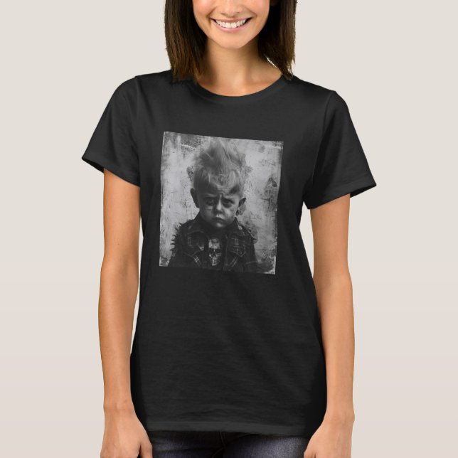 Kind als Punker, rebellisches Kind T-Shirt (Vorderseite)