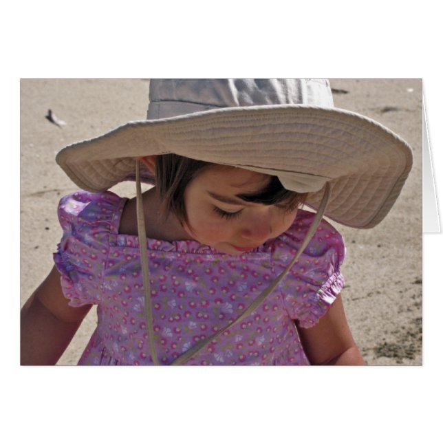 Kind am Strand (Vorderseite (Horizontal))