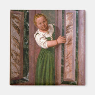 Kind an der Tür, aus dem Sala a Crociera, c.156 Magnet