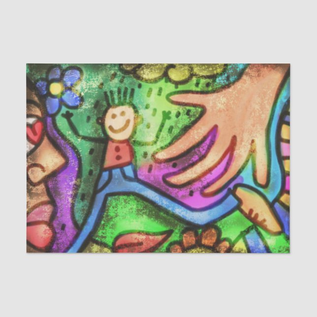 Kind Art Kid Seidenpapier (Vorderseite)