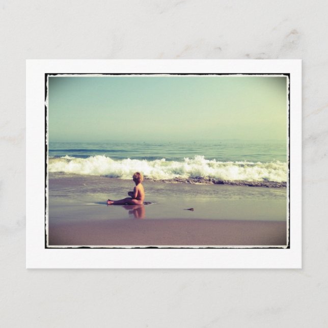 Kind auf der Postkarte (Vorderseite)