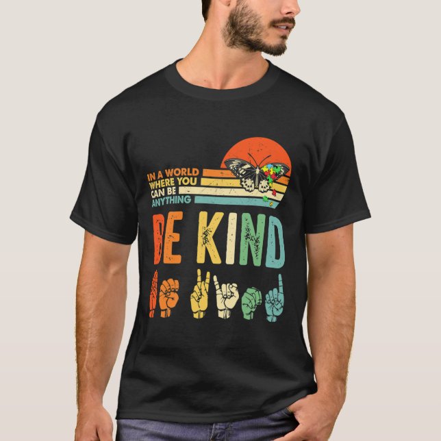 Kind Autismus Bewusstsein Asl Mama Lehrer Kindheit T-Shirt (Vorderseite)