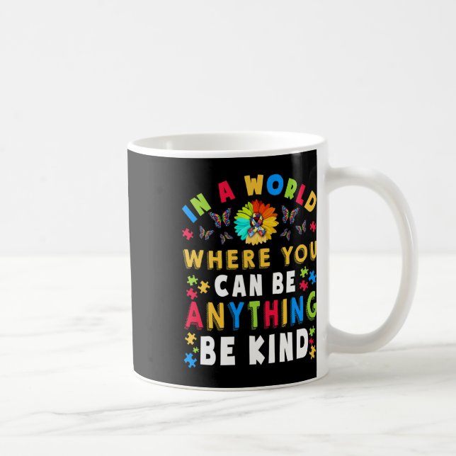 Kind Autismus Bewusstsein Asl Mama Lehrer Kindness Kaffeetasse (Rechts)