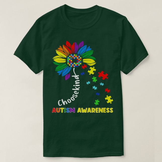 Kind Autismus Bewusstsein Sonnenblumen Mama Frauen T-Shirt (Design vorne)