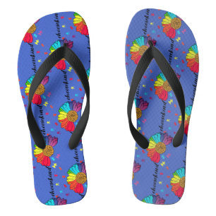 Kind Autismus-Bewusstseinssaal wählen Flip Flops