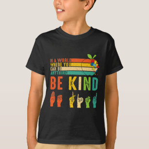 Kind Autismus Sensibilisierung Asl Hands Unterrich T-Shirt