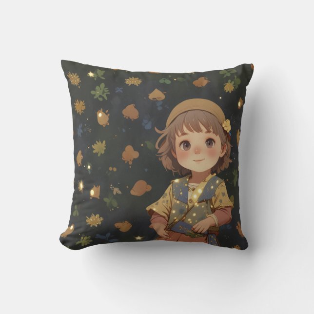 Kind, Baby, Glück, Liebe, Freude, Vergnügen, Kuche Kissen (Vorderseite)