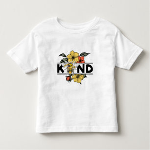 Kind Bee Kind Wild Blume Kleinkind T-shirt