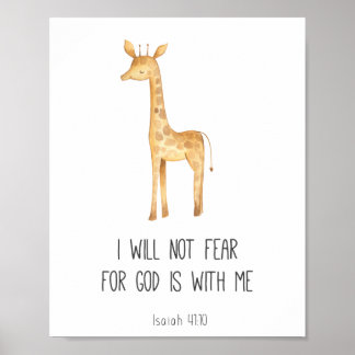 Kind Bibel Verse Ich werde keine Angst Poster