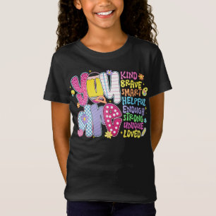 "KIND BRAVE STRONG LOVED" Affirmation T-Shirt
