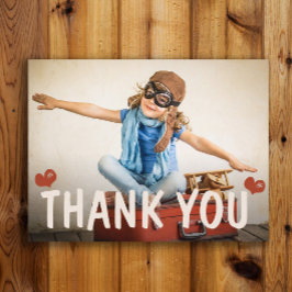 Kind dankt dir für das Herz Postkarte