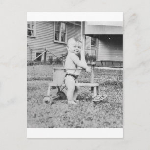 Kind der 1950er Jahre in Walker Postkarte