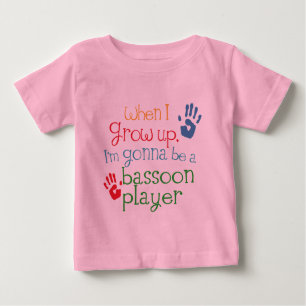 Kind des Bassoon-Spieler-(Zukunft) Baby T-shirt