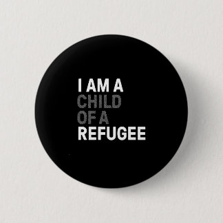 Kind des Flüchtlings-Buttons Button