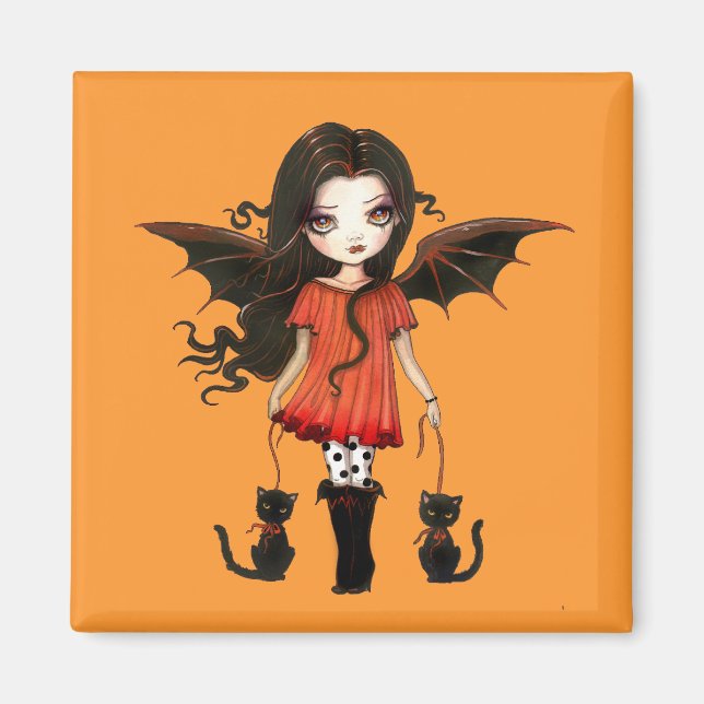 Kind des Niedlichen Vampirmagazins Halloween Magnet (Vorne)