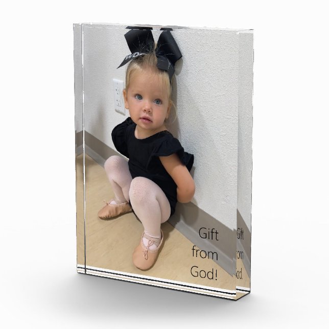 Kind-Foto-Geschenk von Gott-Foto-Block Fotoblock (Rechts)