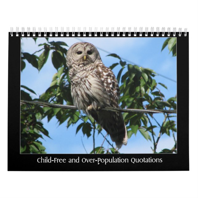 Kind-Freie und Überbevölkerungs-Zitate Kalender (Titelbild)
