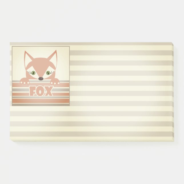 Kind, Fuchs, kleiner Fuchs, Kind, für Kinder Post-it Klebezettel (Vorderseite)