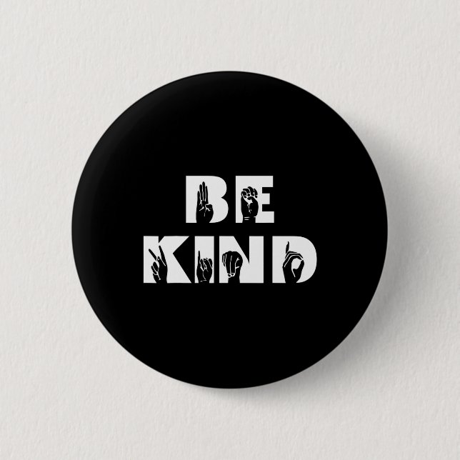 Kind-Gebärdensprache Button (Vorderseite)