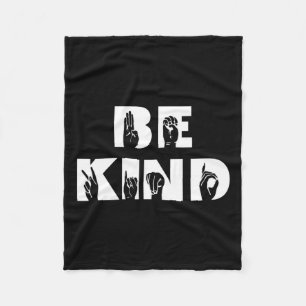 Kind-Gebärdensprache Fleecedecke