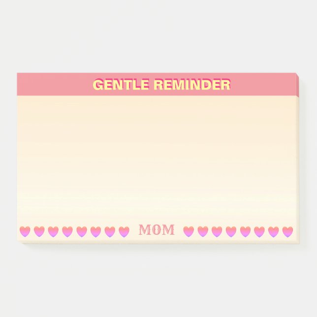 Kind/Gentle Erinnerung Post-it Klebezettel (Vorderseite)