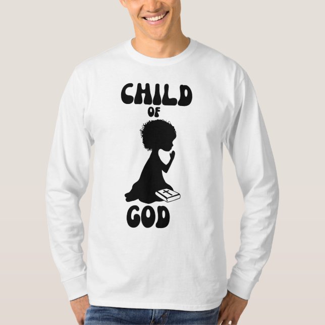 Kind Gottes Bibelzitat Mens Long Sleeve T-Shirt (Vorderseite)